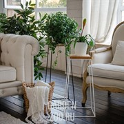 Подставка для цветов металл и дерево Лофт 66-414 - фото 39929