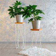 Подставка напольная для цветов металл с деревом Лофт 66-417 - фото 39939 Подставка напольная для цветов металл с деревом Лофт 66-417 - фото 39939