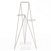 Цветочница кованая для цветов металл Лофт на 3 цветка белая 66-425 - фото 39952 Цветочница кованая для цветов металл Лофт на 3 цветка белая 66-425 - фото 39952