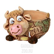 Кашпо Корова для кактусов 6,5*7см 0,5л - фото 39992