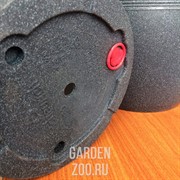 Кашпо Шварц-Гранит 40см 28л графит трапеция - фото 40008