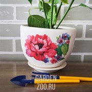 Горшки для цветов ЖЕМЧУЖИНА №3 (декупаж) - фото 40023