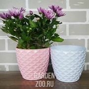 Горшок Кападоки 1,4 л. с пр. поддоном белый - фото 40090