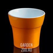 Горшок ДАЛИ 0,6л карамель-белый - фото 40102