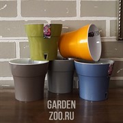 Горшок ДАЛИ 0,6л карамель-белый - фото 40104