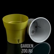 Горшок ДАЛИ 2,1л оливковый-серый - фото 40126