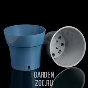 Горшок ДАЛИ 2,1л дымчатый синий-серый - фото 40133