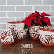 Горшки для цветов ЛЕТО №4 - фото 40183