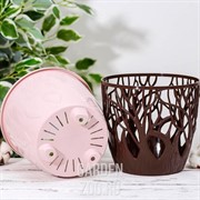 Кашпо Форест 3л серый-бежево-розовый - фото 40260