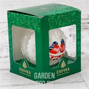 Шар новогодний Снегири ручная работа - фото 40307