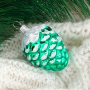 Игрушка ёлочная Шишка кедровая 4,5см - фото 40313