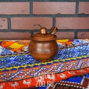 Солонка с крышкой и ложкой - фото 40478