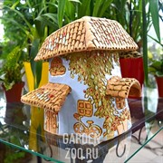 Кашпо Таскана домик для цветов 24*22*20см 2,7л голубая - фото 40538