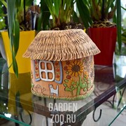 Кашпо Хата расписная 15*11*14см 1,5л - фото 40541