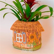 Кашпо Хата расписная 15*11*14см 1,5л - фото 40542