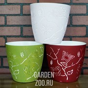 Горшок Дуня 23,0*20,5 5,3л оливковый - фото 40685