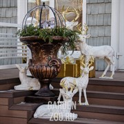 Вазон высокий под бронзу US07933 - фото 40757