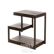 Стол журнальный квадратный Лофт металл и дерево высота 53см 66-104 - фото 40886 Стол журнальный квадратный Лофт металл и дерево высота 53см 66-104 - фото 40886