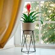 Подставка Лофт кованая на подоконник черная 66-603-B - фото 40947