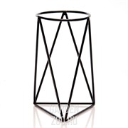 Подставка Лофт кованая на подоконник черная 66-603-B - фото 40949