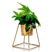 Подставка Лофт под золото кованая на подоконник 66-610-G - фото 40957