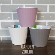 Горшок ИБИС 15,7*13 фрезия-белый - фото 41025