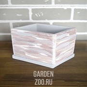 Горшок Ромб светл 21/12см - фото 41094