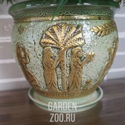 Кашпо Ассирия роспись №3 с подставкой - фото 41146