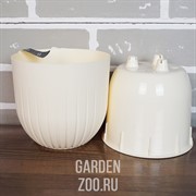 Горшок Альфа 1,4л ванильный с вкладышем - фото 41165