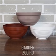 Миска Парма 17 1,3л коричневая - фото 41182