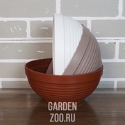 Миска Парма 22,5 2,7л коричневая - фото 41191