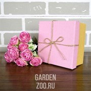 Набор коробок 13*13*8см 3шт розовый - фото 41279