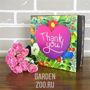 Набор коробок Thank you 20.5*20.5*9.3см 6шт - фото 41283