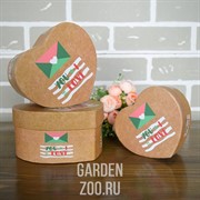 Набор коробок Сердце 15*13*7,2см 3шт - фото 41286