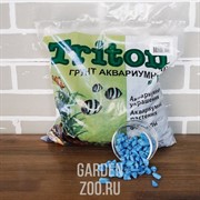 Грунт ТРИТОН блестящий 5кг голубой крупный - фото 41522