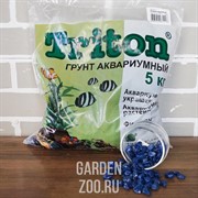 Грунт ТРИТОН блестящий 5кг синий крупный - фото 41524