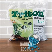 Грунт ТРИТОН блестящий 5кг бирюзовый крупный - фото 41526