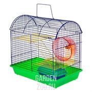 Клетка ГРИЗЛИ для грызунов 2-х этаж полукруглая 112жк - фото 41541