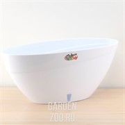 Кашпо Калипсо 3,3л белый-белый - фото 41789