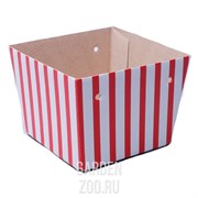 Плайм пакет для цветов 110*150/125 Полоски красные - фото 41832