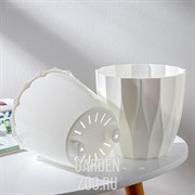 Кашпо Флюте 1,9л белый - фото 41915