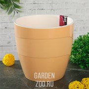 Кашпо Грация 4,5л кремовый - фото 41940