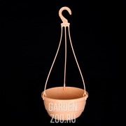 Горшок Мальва подвесной кремовый 4.7л - фото 41942