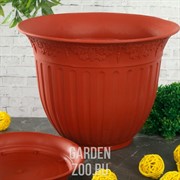 Кашпо Виноград d30 6л терракотовый - фото 41960