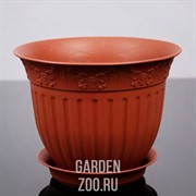 Кашпо Виноград d30 6л терракотовый - фото 41961