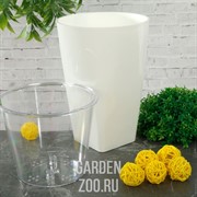 Кашпо Грейс 15 белый - фото 41963