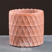 Кашпо БАРОККО 0,48л пудра - фото 42002