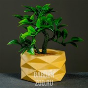 Кашпо РОМБЫ 0,15л желтый - фото 42013