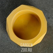 Кашпо РОМБЫ 0,15л желтый - фото 42016
