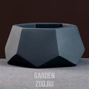 Кашпо ТЕХНО 0,22л антрацит - фото 42020